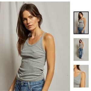 (M)perfectwhitetee Annie recycled cotton rib tank